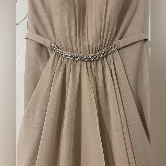 NWT Strapless Chiffon Bridesmaid Dress with Swag Skirt size 6 STYLE# F19… - Picture 3 of 13